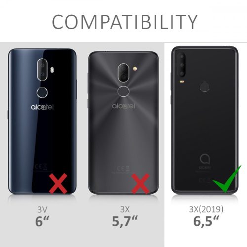 Θήκη για Alcatel 3X, Silicone, Black, 50493.47