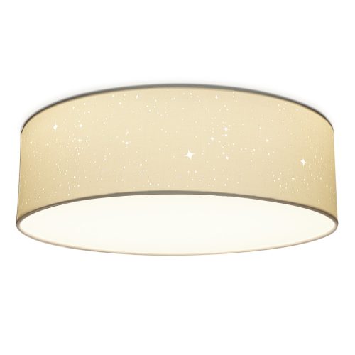 Plafoniera LED Navaris, efect de stele, diam. 40 cm, 22 W, 25.000 h, alb, plastic/metal