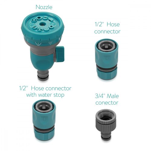 Σετ 4 συνδέσμων σωλήνα Navaris, ακροφύσιο, κιτ βρύσης, σύνδεσμος σωλήνα, 51021.01