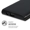 Θήκη για Samsung Galaxy A51, Οικολογικό δέρμα, Μαύρη, 51202.01