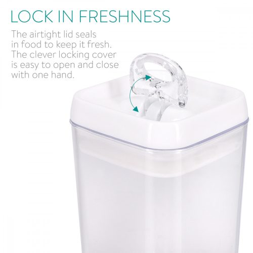 Σετ 5 βάζα αποθήκευσης, 1700 ml, 1100 ml, 750 ml, 400 ml, 51459.01.05