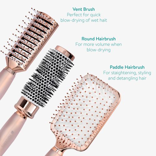 Στρογγυλό σετ πινέλου, βούρτσα σκελετού, πινέλο παλέτας, Ροζ, 51639.02