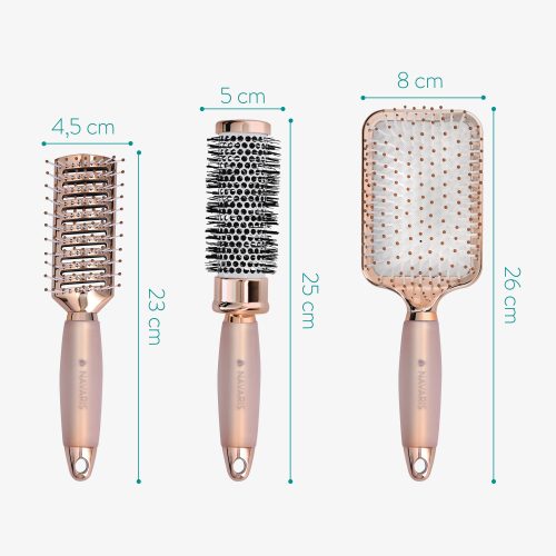 Στρογγυλό σετ πινέλου, βούρτσα σκελετού, πινέλο παλέτας, Ροζ, 51639.02