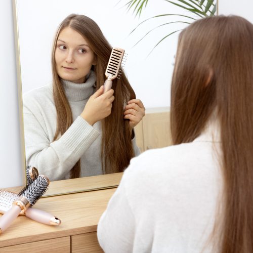 Στρογγυλό σετ πινέλου, βούρτσα σκελετού, πινέλο παλέτας, Ροζ, 51639.02