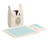 Set saltea si perna presopunctura Navaris, 71x43x3 cm, fibre naturale, bej/albastru, bumbac/plastic