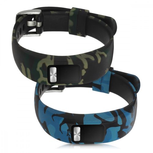 Σετ 2 ιμάντες για Garmin Vivofit 4, kwmobile, σιλικόνη, πολύχρωμο, 51920.01