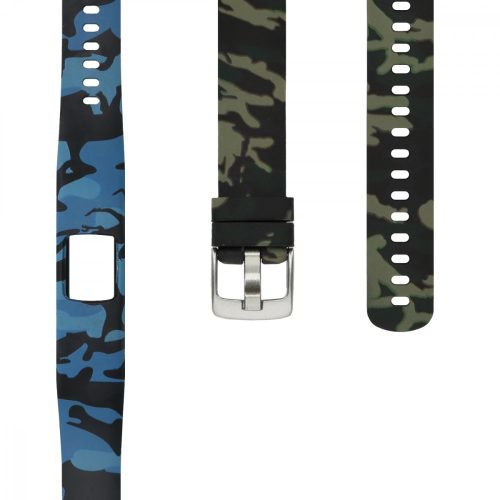 Σετ 2 ιμάντες για Garmin Vivofit 4, kwmobile, σιλικόνη, πολύχρωμο, 51920.01