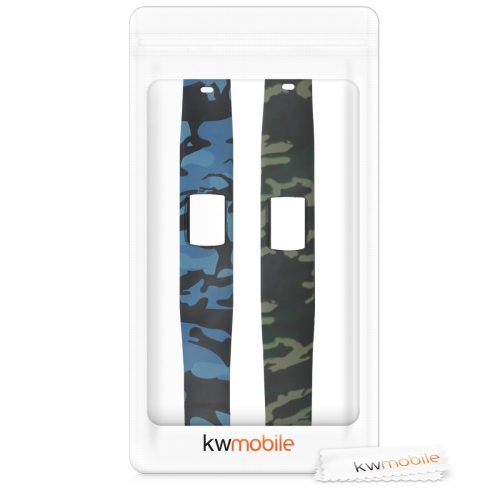 Σετ 2 ιμάντες για Garmin Vivofit 4, kwmobile, σιλικόνη, πολύχρωμο, 51920.01