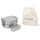 Cutie alimentara Navaris 2 in 1, din otel inoxidabil, 800+600 ml, cu saculet, argintiu, 50788.03