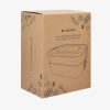 Cutie alimentara Navaris 2 in 1, din otel inoxidabil, 800+600 ml, cu saculet, argintiu, 50788.03