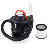 Aspirator pentru cenusa Navaris, 10 L, otel, 800W, cu filtru, compact, negru, 26x26x27 cm, Negru