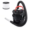 Aspirator pentru cenusa Navaris, 10 L, otel, 800W, cu filtru, compact, negru, 26x26x27 cm, Negru