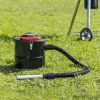 Aspirator pentru cenusa Navaris, 10 L, otel, 800W, cu filtru, compact, negru, 26x26x27 cm, Negru