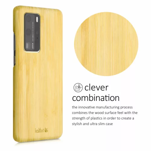 Θήκη για Huawei P40 Pro, Ξύλινη, Καφέ, 52211.24