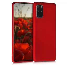   Θήκη για Samsung Galaxy S20 Plus, Silicone, Red, 51220.36
