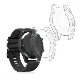   Σετ 2 Θήκες για Huawei Watch GT2 (46mm), kwmobile, Silicone, Transparent, 52277.01
