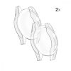 Σετ 2 Θήκες για Huawei Watch GT2 (46mm), kwmobile, Silicone, Transparent, 52277.01