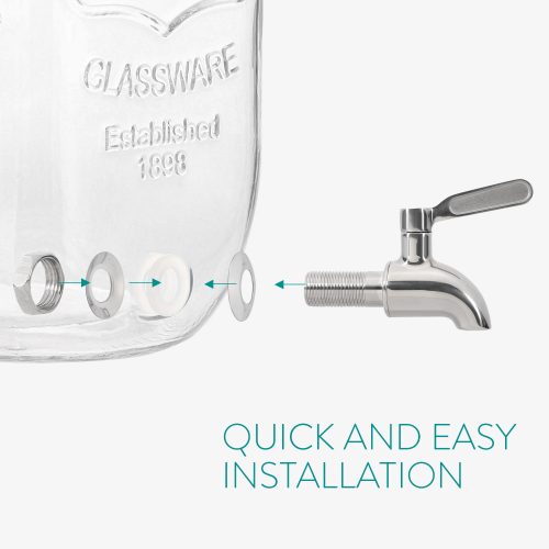 Δοχείο ποτών με έγχυση φρούτων και ένθετο πάγου Navaris, 4 l, 52425.01