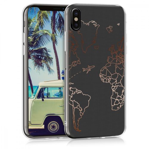 Θήκη για Apple iPhone X / iPhone XS, σιλικόνη, ροζ χρυσό, 42505.24
