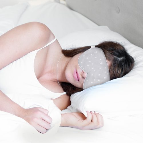 Μάσκα ύπνου Navaris 100% μετάξι, ρυθμιζόμενο λάστιχο, θήκη μεταφοράς, 48509.03