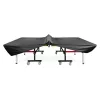 Husa masa tenis Navaris, 2 in 1, 165x70x185 cm sau 370x240 cm, fermoare, 420D Oxford, negru, poliester