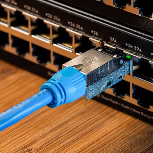 Σετ 4 βυσμάτων CAT8 RJ-45 για θωρακισμένα καλώδια Ethernet CAT8, Kwmobile, Multicolor, Metal, 52519.04