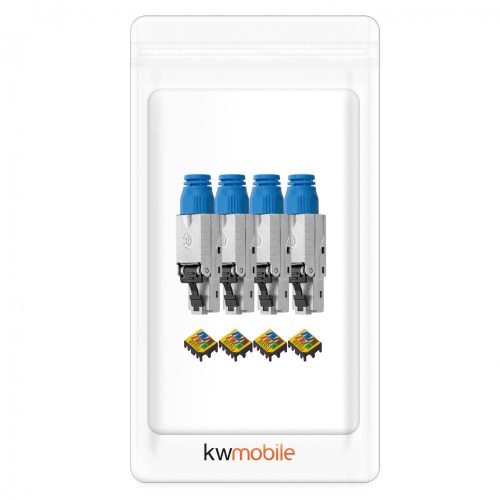 Σετ 4 βυσμάτων CAT8 RJ-45 για θωρακισμένα καλώδια Ethernet CAT8, Kwmobile, Multicolor, Metal, 52519.04