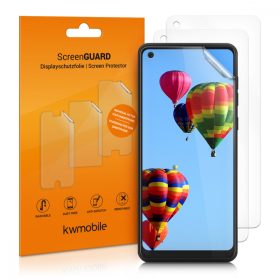   Σετ 3 προστατευτικών μεμβρανών για Samsung Galaxy A21s, kwmobile, εμπρός, διαφανές, 52569.1