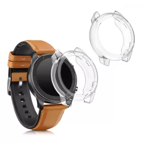   Σετ 2 Θήκες για Xiaomi Amazfit GTR (47mm), Σιλικόνη, Διαφανές, 52667.01