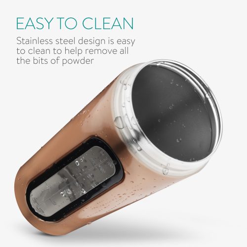 Navaris πρωτεϊνικό σέικερ από ανοξείδωτο ατσάλι, 750 ml, Gold, 52703.2.27