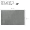 Κάλυμμα σκόνης για τηλεόραση 43 ιντσών, Kwmobile, Grey, Textile, 51701.25
