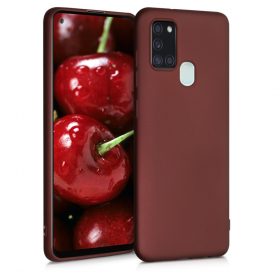   Θήκη για Samsung Galaxy A21s, Silicone, Red, 52495.178