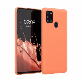   Θήκη για Samsung Galaxy A21s, Silicone, Orange, 52494.203