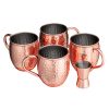 Set 4 Cani Moscow Mule si 1 Jigger, 500 ml, Navaris, 46859.01.05
