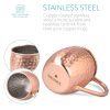 Set 4 Cani Moscow Mule si 1 Jigger, 500 ml, Navaris, 46859.01.05