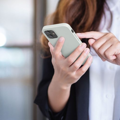 Θήκη για Apple iPhone 12 Mini, Silicone, Grey, 53042.70