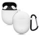 Θήκη για ακουστικά Google Pixel Buds 2 (2020), Kwmobile, White, Silicone, 52701.02