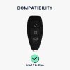 Κάλυμμα κλειδιού αυτοκινήτου Ford - 3 κουμπιά - Keyless Go, Silicone, Black, 53133.03