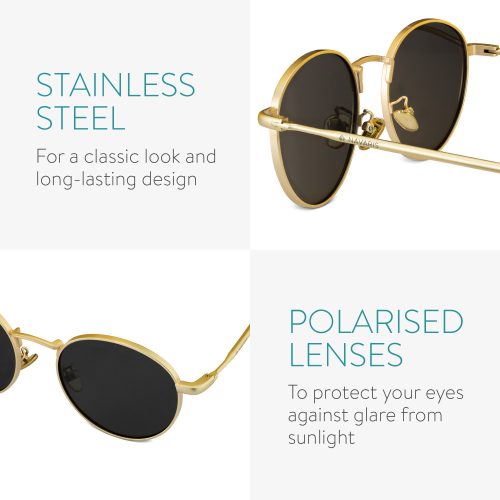 Navaris Pilot Style Unisex γυαλιά ηλίου, UV Protection, Polarized Lensses, 53170.2.21