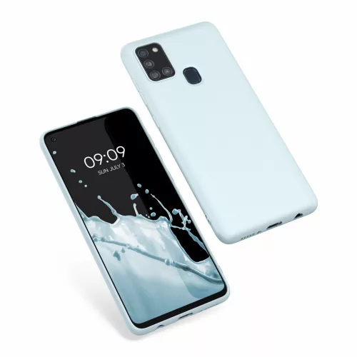 Θήκη για Samsung Galaxy A21s, Silicone, Blue, 52494.177