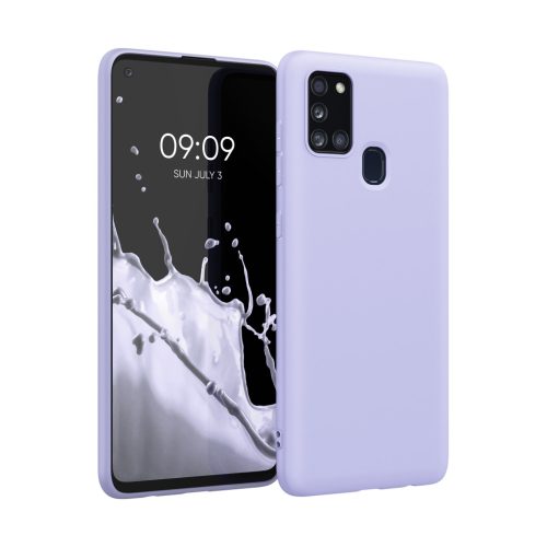 Θήκη Kwmobile για Samsung Galaxy A21s, Ανοιχτό Μωβ, Σιλικόνη, 52494.139