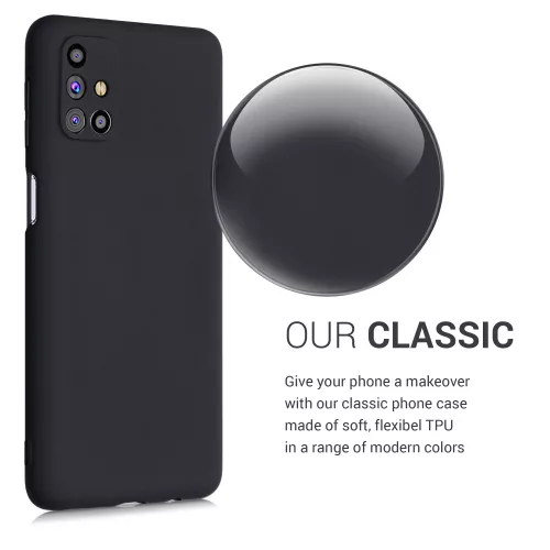 Θήκη για Samsung Galaxy M31s, Silicone, Black, 53313.47