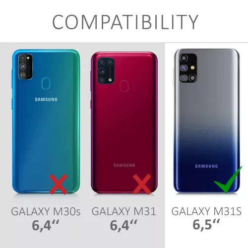 Θήκη για Samsung Galaxy M31s, Silicone, Black, 53313.47