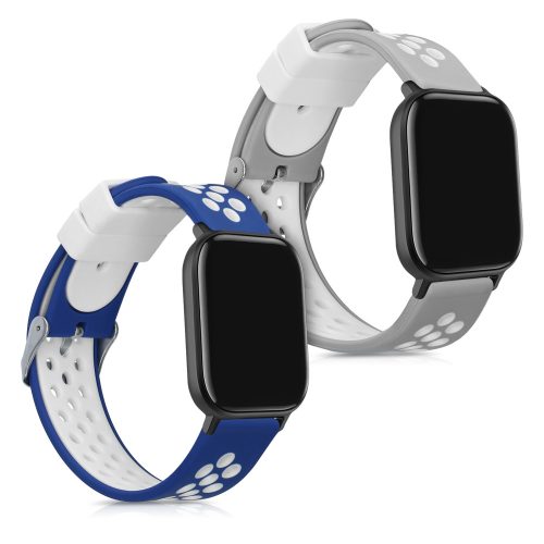 Σετ 2 ιμάντων για Xiaomi Amazfit GTS / Amazfit GTS 2, Σιλικόνη, Μπλε / Γκρι, 52697.03