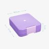 Cutie alimentara Navaris Bento Box, 4 compartimente, violet, plastic, 49877.02.38