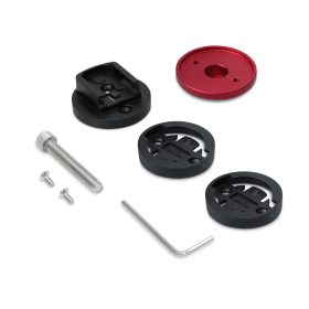   Βάση ποδηλάτου για GPS Garmin Bryton Rider/CatEye/Edge, Kwmobile, Μαύρο/Κόκκινο, Μεταλλικό, 47556.09