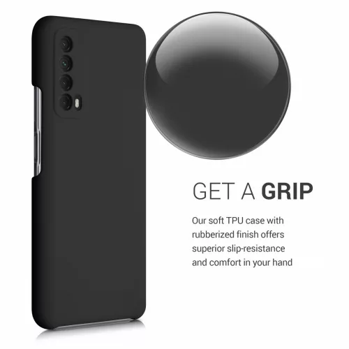 Θήκη για Huawei P Smart (2021), Silicone, Black, 53632.47