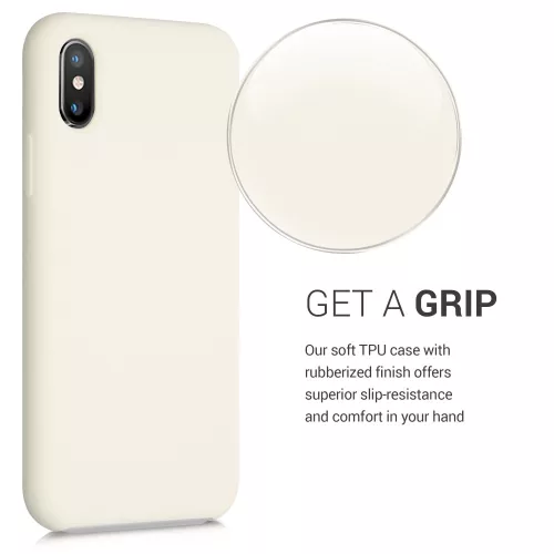 Θήκη για Apple iPhone X / iPhone XS, Silicone, Beige, 46313.204