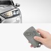Κάλυμμα κλειδιού αυτοκινήτου για Renault / Dacia - 4 κουμπιά - Keyless Go, Nubuck Leather, Γκρι, 48568.13