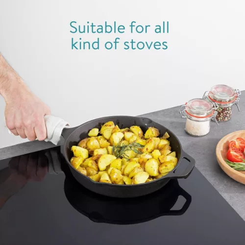 Βαθύ τηγάνι από χυτοσίδηρο Navaris με λαβή - 30 εκ, 48585.01